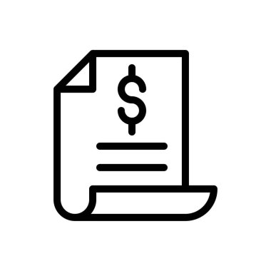 dosya vektörü ince çizgi simgesi