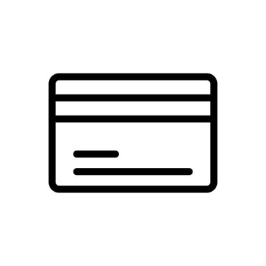 kart vektörü ince çizgi simgesi