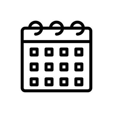 tarih vektörü ince çizgi simgesi