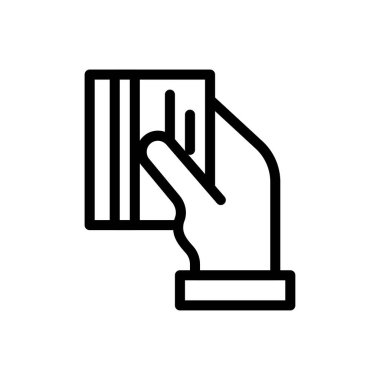 kaydırma vektörü ince çizgi simgesi