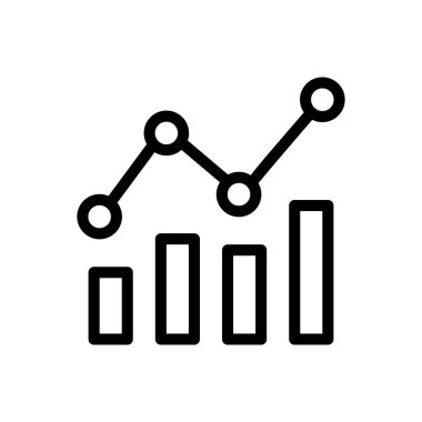 grafik vektörü ince çizgi simgesi
