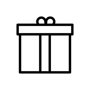hediye vektörü ince çizgi simgesi