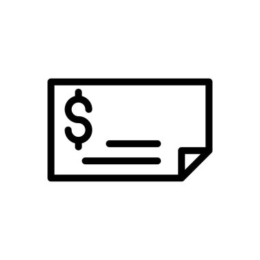 bank vektörü ince çizgi simgesi