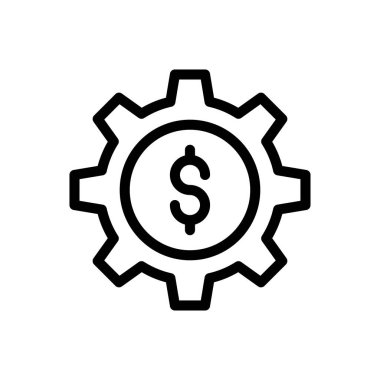 finans vektörü ince çizgi simgesi