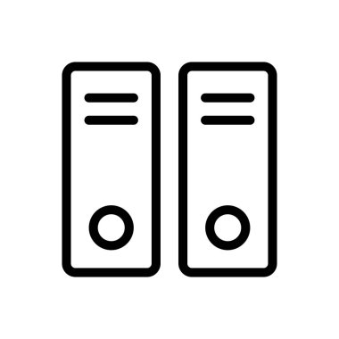 belge vektörü ince çizgi simgesi