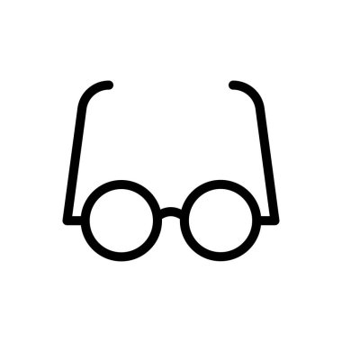 gözlük vektörü ince çizgi simgesi