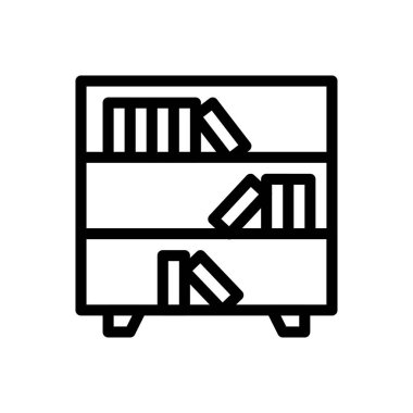 kitap vektörü ince çizgi simgesi