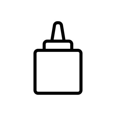 sakız vektörü ince çizgi simgesi