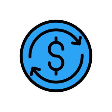 vektör düz renk simgesini transfer et