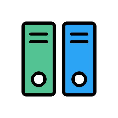 belge vektörü düz renk simgesi