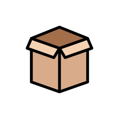 parsel vektör düz renk simgesi