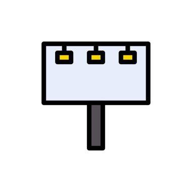 ad vektörü düz renk simgesi