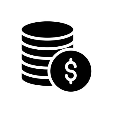 para birimi vektör düz simgesi