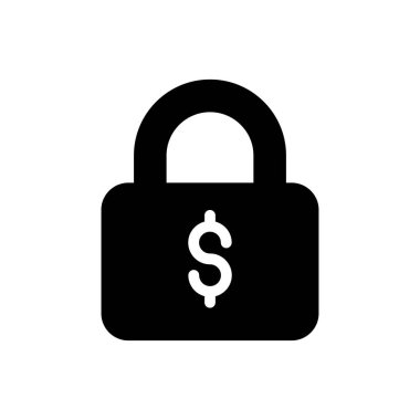 Dolar vektör sembolü düz simge