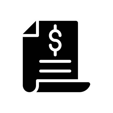 dosya vektörü glyph düz simgesi