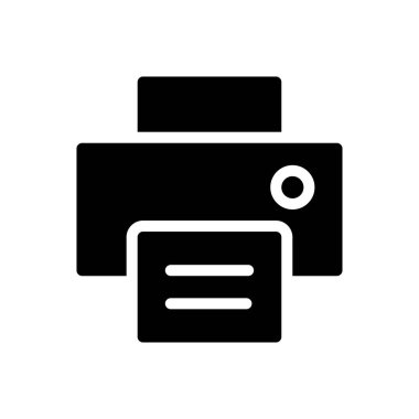 faks vektörü düz simgesi