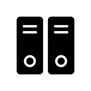 belge vektörü düz simge