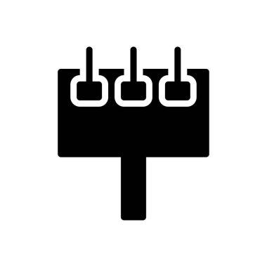 ad vektör düz simge