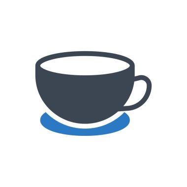 fincan vektörü renk simgesi