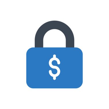 Dolar vektör renk simgesi