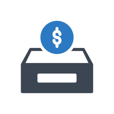 kutu vektör renk simgesi