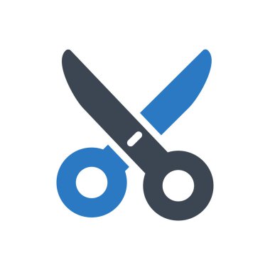 vektör kabartma renk simgesini kes