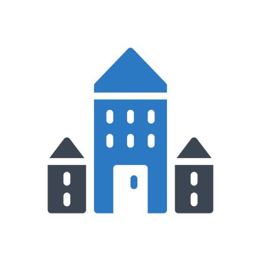 ofis vektörü renk simgesi