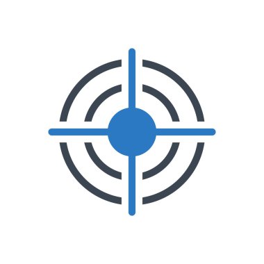 odak vektörü renk simgesi