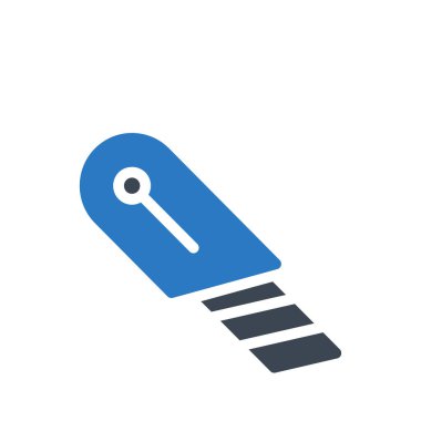 kesici vektör renk simgesi