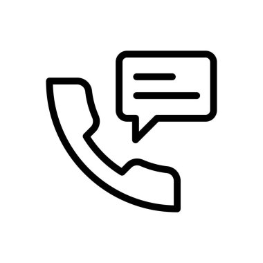 telefon vektörü ince çizgi simgesi