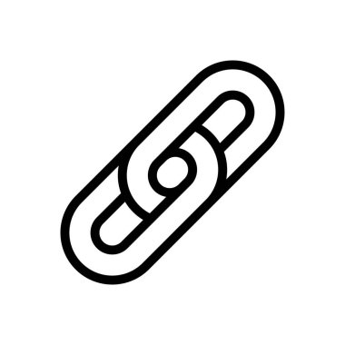 Adres vektörü ince çizgi simgesi