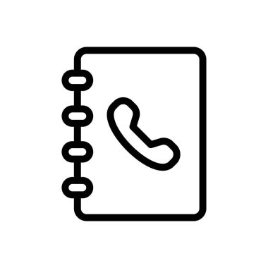 telefon vektörü ince çizgi simgesi