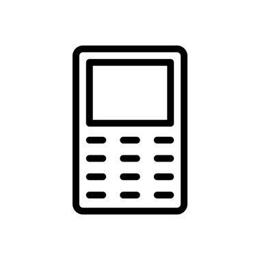 mobil vektör ince çizgi simgesi