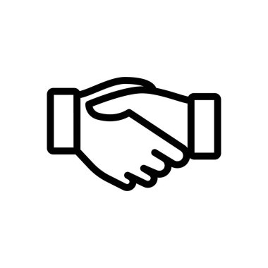 bağlılık vektörü ince çizgi simgesi