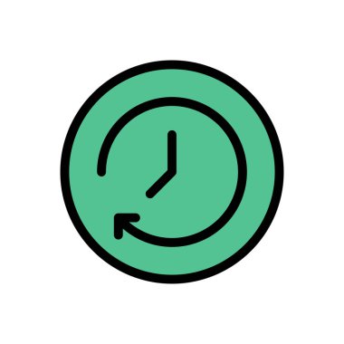 destek vektörü düz renk simgesi