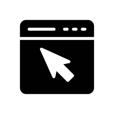 imleç vektörü düz simge