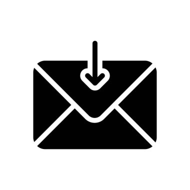 ileti vektörü düz simgesi