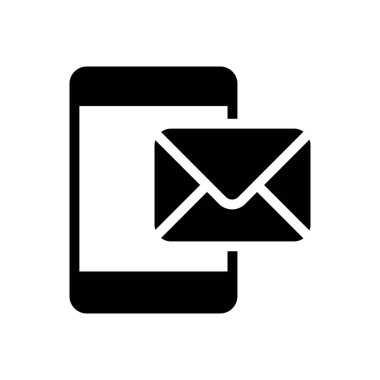 bizimle kontak vektör düz simgesi