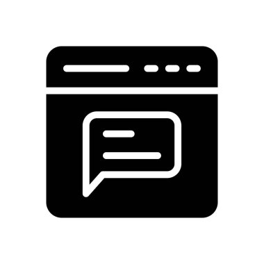 ileti vektörü düz simgesi