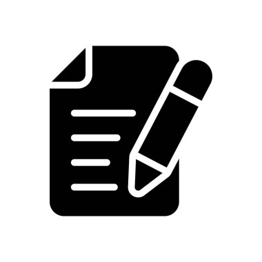 Vektör glyph düz simgesini düzenle