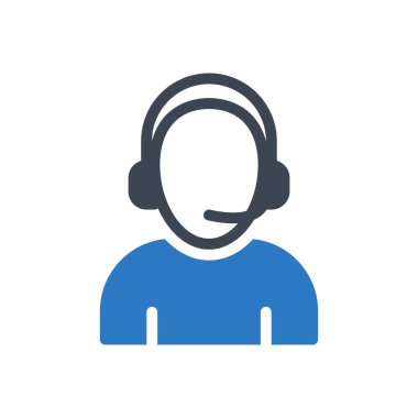 customer care  vector glyph color icon