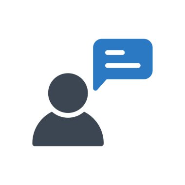 ileti vektör renk simgesi