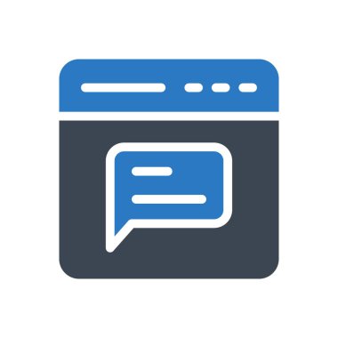 ileti vektör renk simgesi