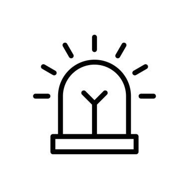 acil vektör ince çizgi simgesi