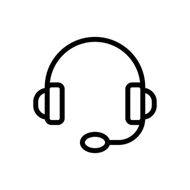 customer care  vector thin line icon