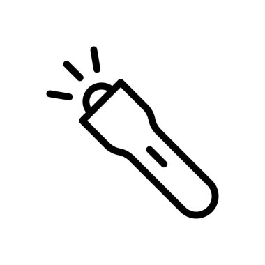 flaş vektör ince çizgi simgesi