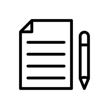 soruşturma vektörü ince çizgi simgesi