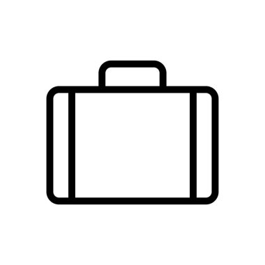 evrak çantası vektörü ince çizgi simgesi