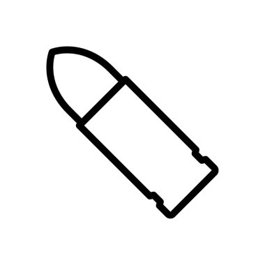 silah vektörü ince çizgi simgesi