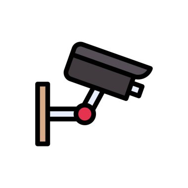 güvenlik vektörü düz renk simgesi